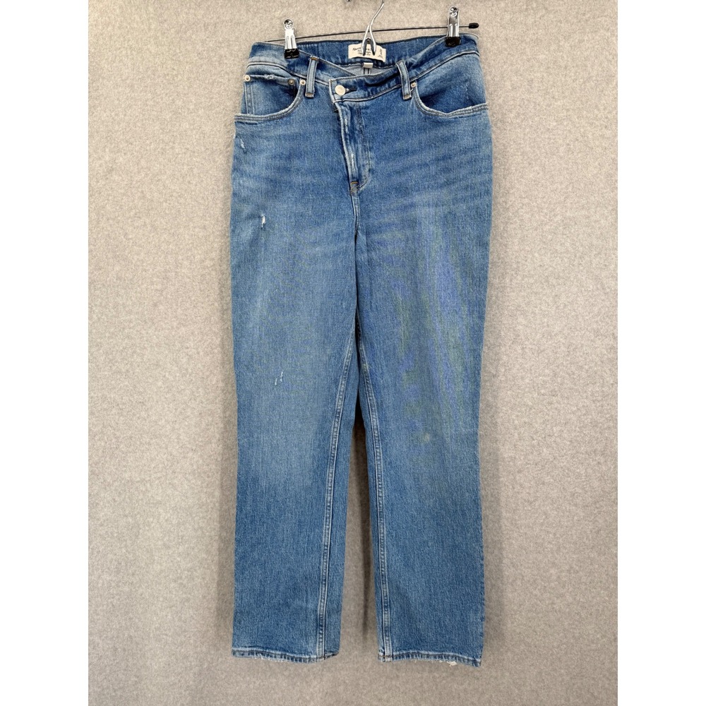 Abercrombie & Fitch The 90s Straight Jeans 29 Blue Curve Love Ultra High Rise